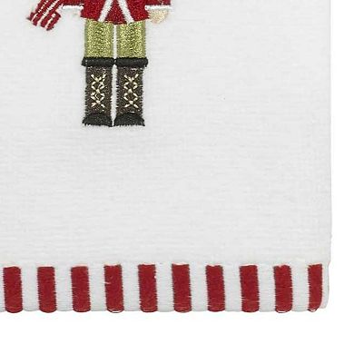 Avanti Peppermint Nutcracker Bath Towel, 2pk. Hand Towel or 2pk. Ftip Towels