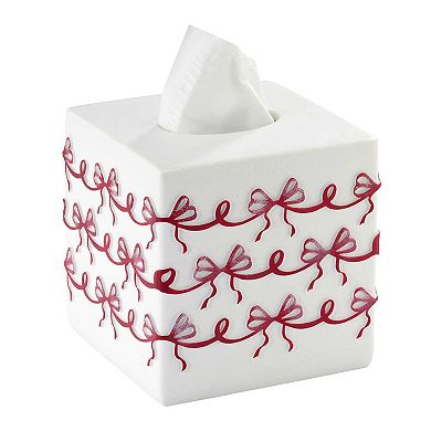 Avanti Christmas Bows Tissue Box Cover