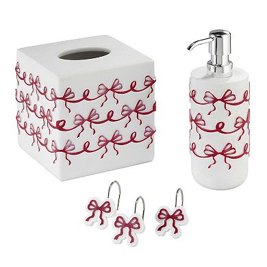 Avanti Christmas Bows 12-pc. Decorative Shower Curtain Hook Set