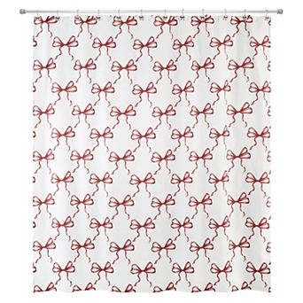 Avanti Christmas Bows Shower Curtain