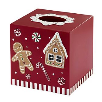 Avanti Gingerbread Man Tissue Box Cover