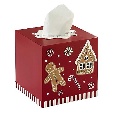 Avanti Gingerbread Man Tissue Box Cover