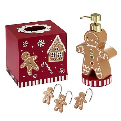 Avanti Gingerbread Man Tissue Box Cover
