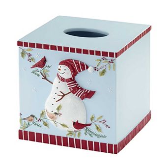 Avanti Holiday Cheer Snowman Tissue Box Cover