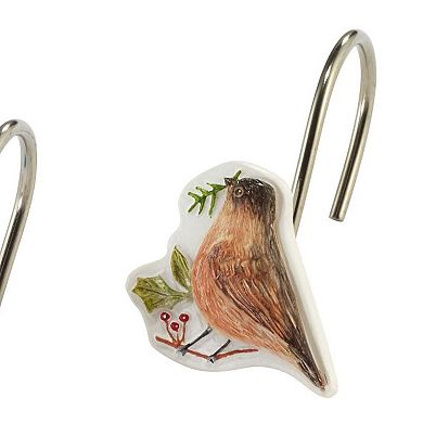 Avanti Holiday Cheer 12-pc. Decorative Shower Curtain Hook Set