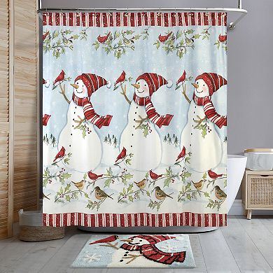 Avanti Holiday Cheer Snowman & Cardinal Decorative Rug