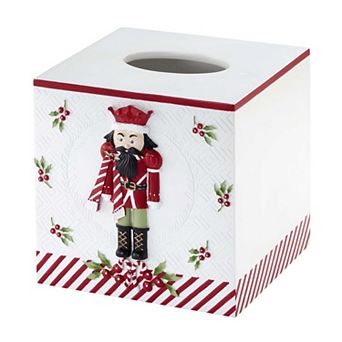 Avanti Peppermint Nutcracker Tissue Box Cover