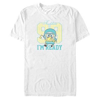 Big & Tall Nickelodeon SpongeBob SquarePants Touchdown I'm Ready Graphic Tee