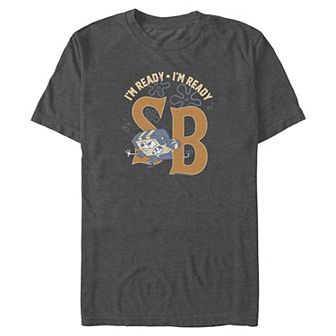 Big & Tall Nickelodeon SpongeBob SquarePants Football Player I'm Ready Graphic Tee