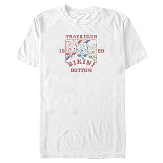 Big & Tall Nickelodeon SpongeBob SquarePants Bikini Bottom Track Club 1999 Graphic Tee