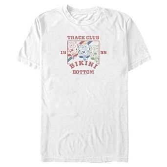Big & Tall Nickelodeon SpongeBob SquarePants Bikini Bottom Track Club 1999 Graphic Tee