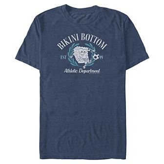 Big & Tall Nickelodeon SpongeBob SquarePants Bikini Bottom Athletic Department Graphic Tee