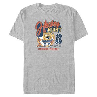 Big & Tall Nickelodeon SpongeBob SquarePants Hockey Night 1999 Graphic Tee
