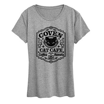 Women's Coven Cat Café Graphic Tee
