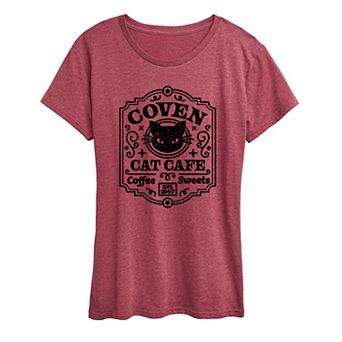 Women's Coven Cat Café Graphic Tee