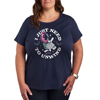 Plus Size I Just Need To Unwind Mummy Graphic Tee