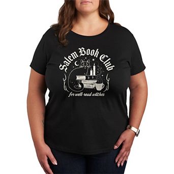 Plus Size Salem Book Club For Well-Read Witches Graphic Tee