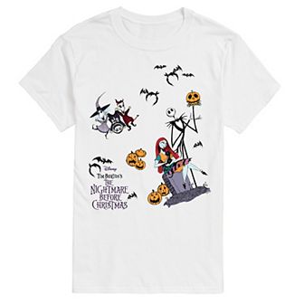 Big & Tall The Nightmare Before Christmas Collage Graphic Tee