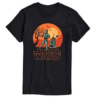 Big & Tall Star Wars Halloween C-3PO & R2-D2 Graphic Tee