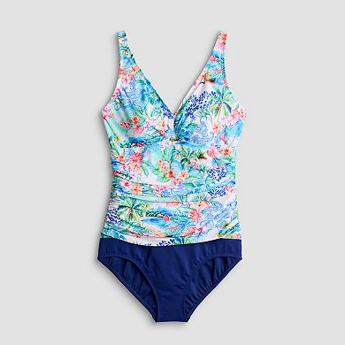 Women's Bal Harbour V-Neck Side Shirred Mio Swimsuit