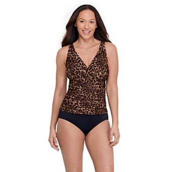 Women's Bal Harbour Mio V-Neck Shirred Side One-Piece Swimsuit