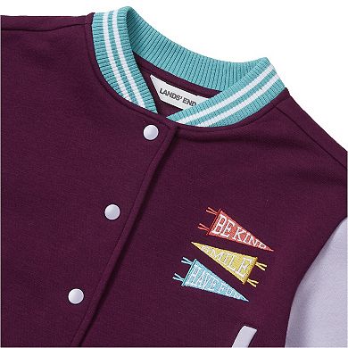 Girls 4-16 Lands' End Varsity Bomber Jacket