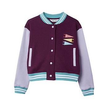 Girls 4-16 Lands' End Varsity Bomber Jacket