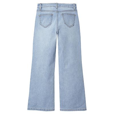 Girls 2-16 Lands' End Wide Leg Denim Jeans