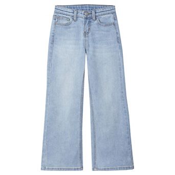 Girls 2-16 Lands' End Wide Leg Denim Jeans