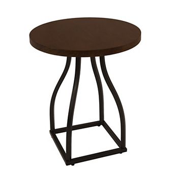Tior Accent Table, Round Top, Metal Base
