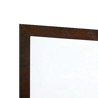 Ryla Dresser Vanity Mirror, Square Frame, Solid Wood