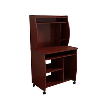 Niro Utility Desk Cart with Hutch, 7 Shelves