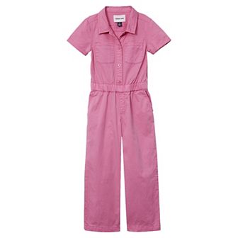 Girls Lands' End Lightweight Denim Jumpsuit