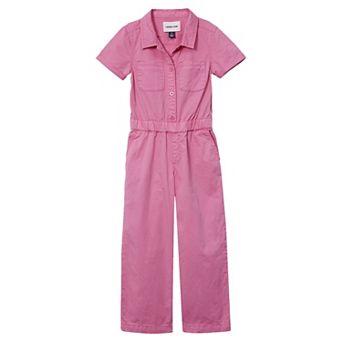 Girls Lands' End Lightweight Denim Jumpsuit