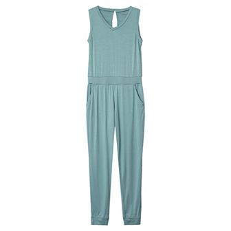 Girls Lands' End Casual Knit Jumpsuit