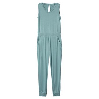 Girls Lands' End Casual Knit Jumpsuit