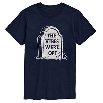Big & Tall The Vibes Were Off Headstone Short Sleeve Graphic Tee