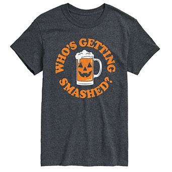 Big & Tall Who's Getting Smashed Pumpkin? Short Sleeve Graphic Tee