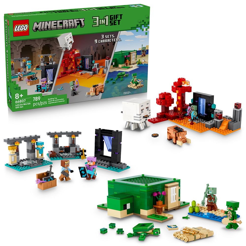 LEGO Minecraft Infinite Worlds Gift Set 66807 (789 Pieces)