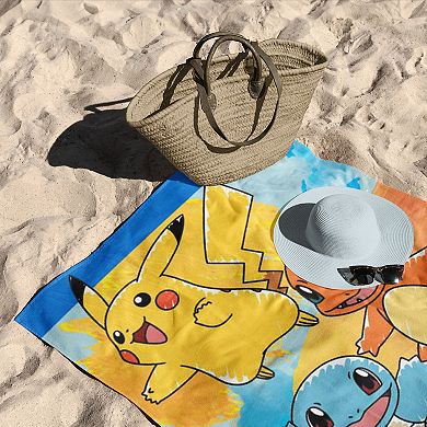 Pokémon Watercolor Splash Microfiber Beach Towel