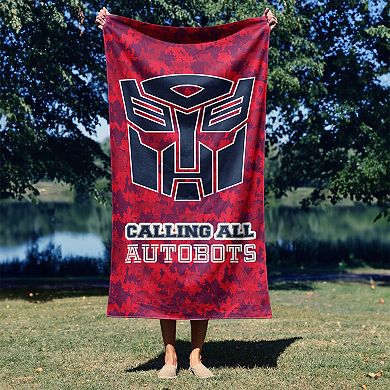 Transformers Calling All Autobots Microfiber Beach Towel