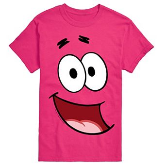 Men's SpongeBob SquarePants Patrick Star Face Costume Graphic Tee