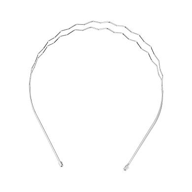 Women's Double Row Wave Headbands 1 Pc