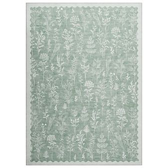 Garvee Machine Washable Flower Area Rug Non Slip Stain Resistant Rugs for Bedroom
