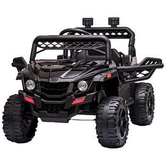 12V Kids Ride-On Truck, Electric Car Toy with Remote Control, Spring Suspension, LED Lights