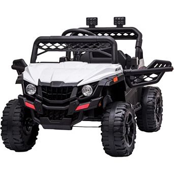12V Kids Ride-On Truck, Electric Car Toy with Remote Control, Spring Suspension, LED Lights