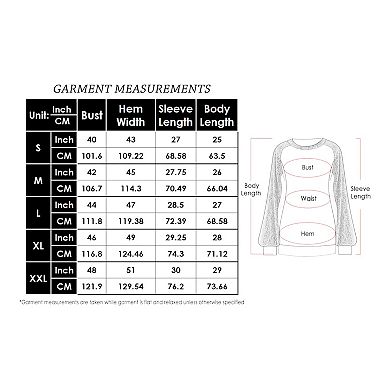 Women's Casual Sequin Ballon Long Sleeve Blouse Loose Round Neck Matching Top Party