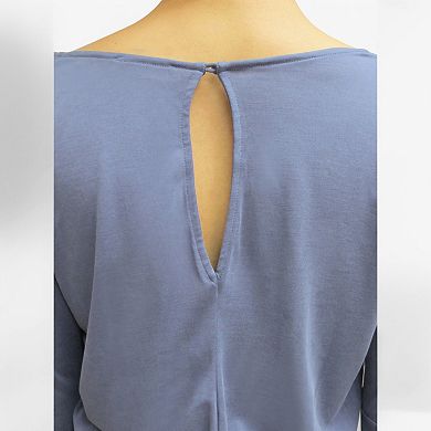 Women's Long Sleeve V-Neck Romper with Flowy Bell Sleeves