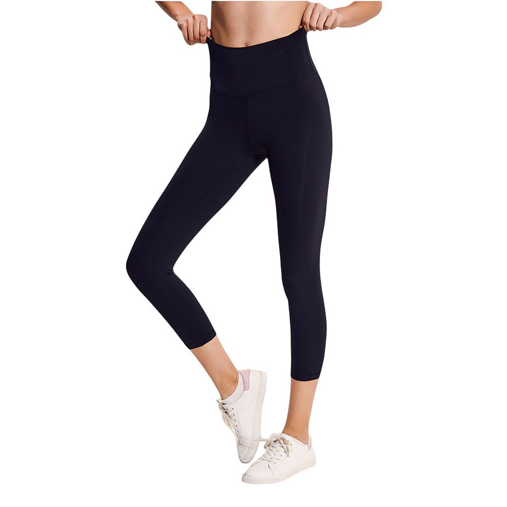 Women's Teal High-Waist Capri Leggings