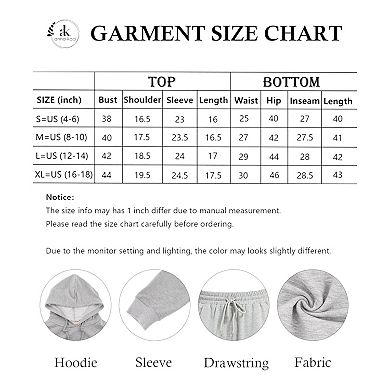 Women's Tracksuit Set Cropped Hoodie Sweatshirt and Drawstring Sweatpants Set 2 Piece